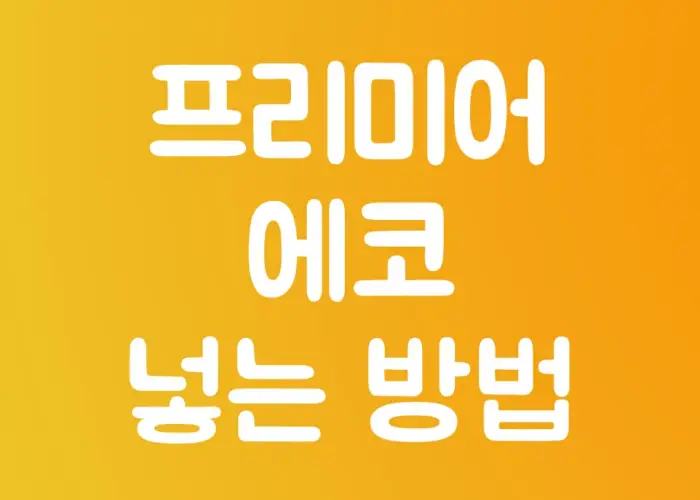 프리미어 프로 에코